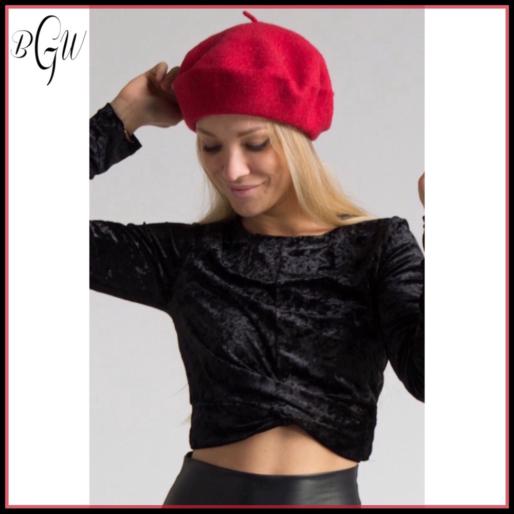 🆕5⭐️Adorable French Knit Beret - Picture 1 of 7